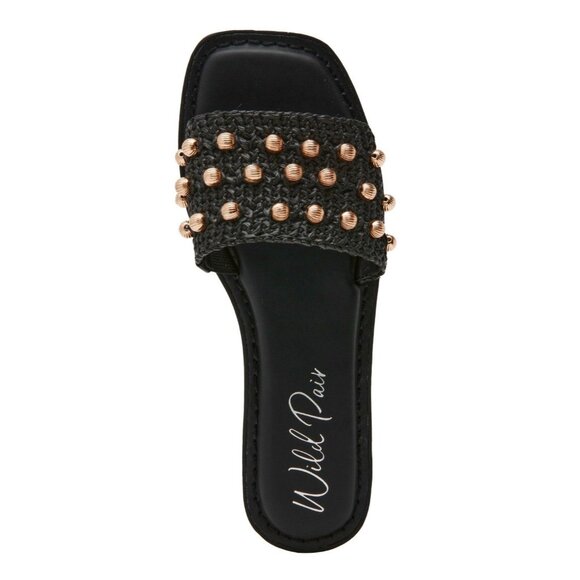 Wild Pair Women's Grettaa Embellished Flat Slide Sandals - Picture 4 of 4